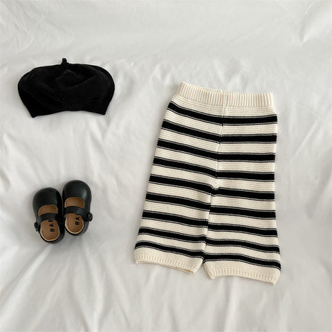 Girl Stripe Knit Sweater with Pants