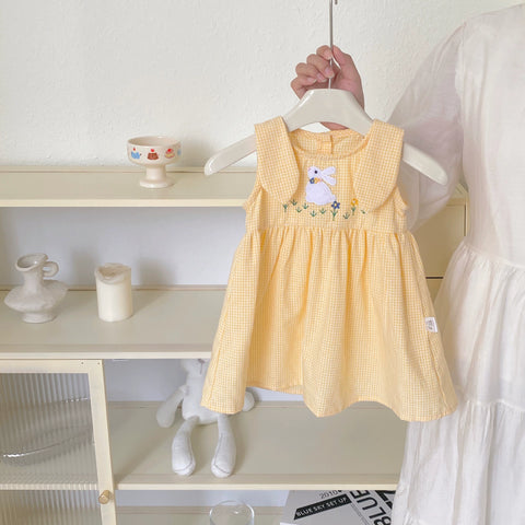 Baby Girl Rabbit Patch Summer Dress