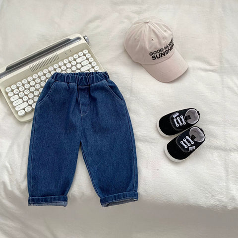 2 Pc Boys Autumn Stripe Shirt & Denim Set