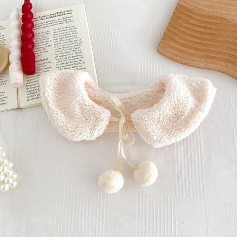 2 Pc Baby Girl Festive Bodysuit Pom Pom Collar