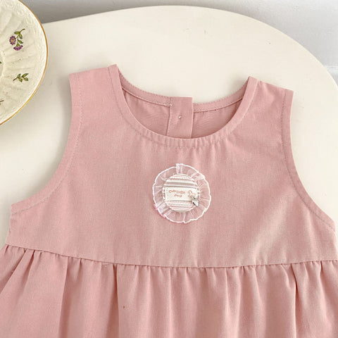 2 Pc Baby Girl Floral Shirt & Pink Jumpsuit Set