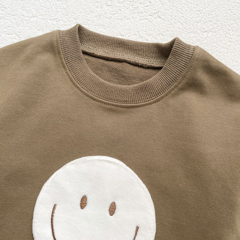 Baby Boy Happy Face Romper